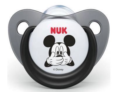 Nuk Dudlík Trendline Disney Mickey SI, V1 0-6m Černý