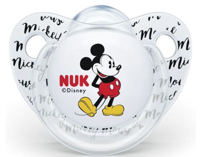 Nuk Dudlík Trendline Disney Mickey SI, V1 0-6m transparentní Mickey Mouse