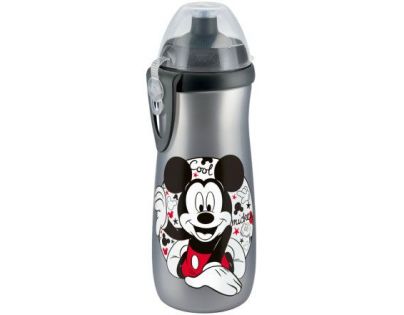 Nuk FC Láhev Sports Cup Disney Mickey 450ml SI Šedý, barevný Mickey Mouse