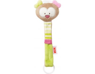 Nuk Kroužek na dudlík s klipem - Sovička