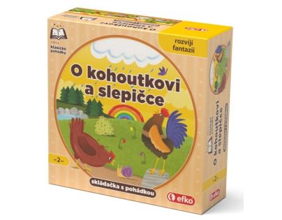 O kohoutkovi a slepičce - skládačka s pohádkou