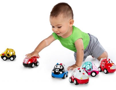 Oball Autíčko Oball Go Grippers Růžové