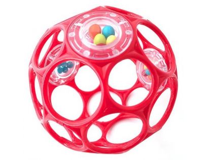 Oball Míček Oball Rattle 10 cm červený