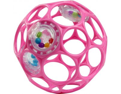 Oball Míček Oball Rattle 10 cm růžový