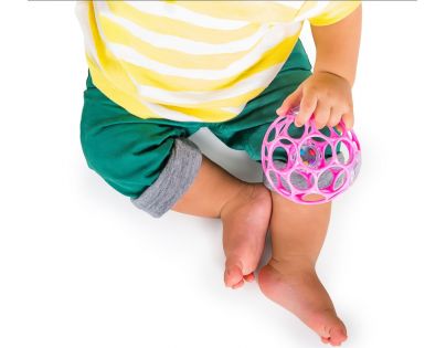 Oball Míček Oball Rattle 10 cm růžový