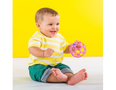 Oball Míček Oball Rattle 10 cm růžový