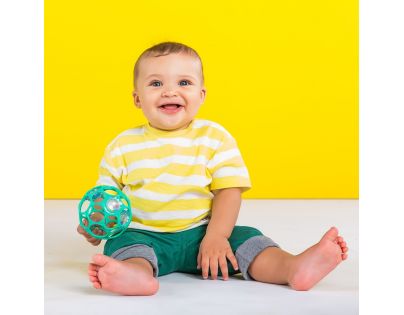 Oball Míček Oball Rattle 10 cm tmavě zelený