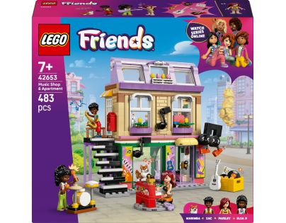 LEGO® Friends 42653 Obchod s hudebninami a byt