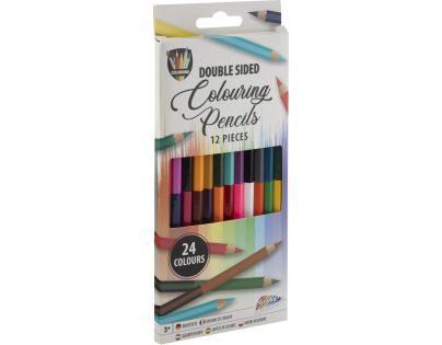 Oboustranné pastelky Duo 12 ks