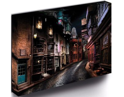 Pyramid International Harry Potter Obraz LED svítící Příčná ulice 30x40 cm