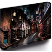 Pyramid International Harry Potter Obraz LED svítící Příčná ulice 30x40 cm