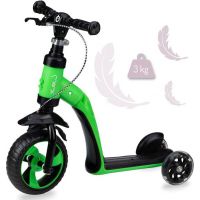 MoMi Elios Odrážedlo a koloběžka 2 v 1 zelená 3