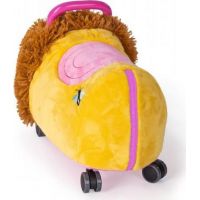 Odrážedlo Funny Wheels Rider Ride-On lvíček 50 cm plyšový růžový 4