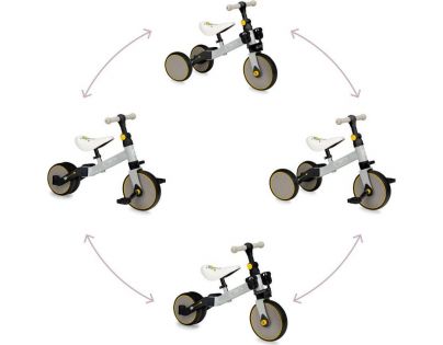 MoMi Loris Odrážedlo 4 v 1 žluté