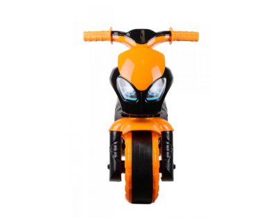 Odrážedlo motorka oranžovočerná