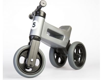 Funny Wheels Odrážedlo šedá 2 v 1