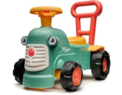 Odstrkovadlo traktor Maurice tmavě zelený s volantem - Poškozený obal