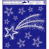 Anděl Okenní fólie 30 x 33,5 cm zimní motivy Kometa