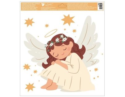 Okenní fólie Andělé 30 x 33,5 cm