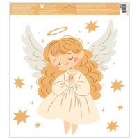 Okenní fólie Andělé 30 x 33,5 cm 3