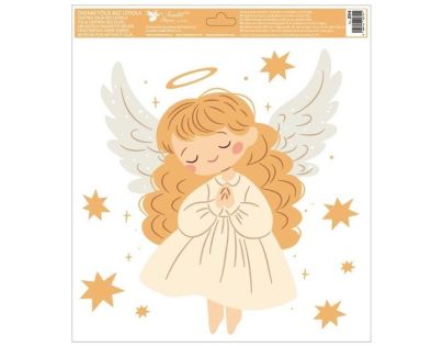 Okenní fólie Andělé 30 x 33,5 cm