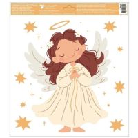 Okenní fólie Andělé 30 x 33,5 cm 4