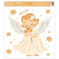 Okenní fólie Andělé 30 x 33,5 cm 5