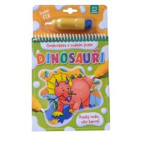 Omalovánka s vodním fixem. Dinosauři