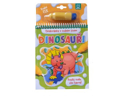 Omalovánka s vodním fixem. Dinosauři