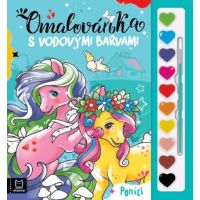 Omalovánka s vodovými barvami. Poníci