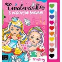 Omalovánka s vodovými barvami. Princezny