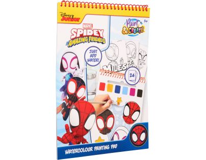 Omalovánky s vodovkami Spidey