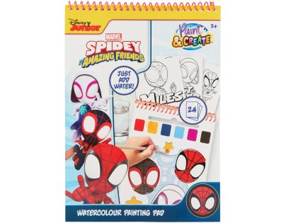 Omalovánky s vodovkami Spidey