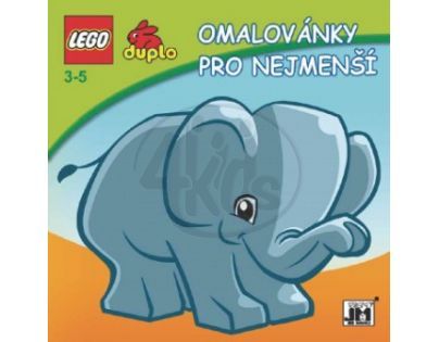 JIRI MODELS 0101380 Omalovánky LEGO DUPLO Slon (pastelky)