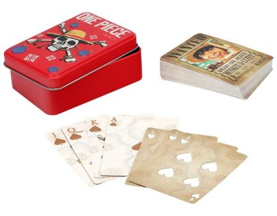 One Piece hrací karty (plechový box)