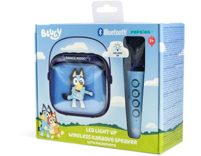 OTL Technologies Bluey PopSing LED Karaoke Speaker with Mic