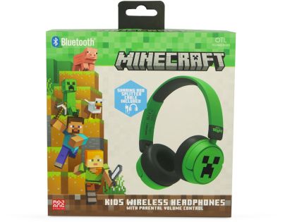 OTL Technologies Minecraft Creeper Kids Wireless Headphones