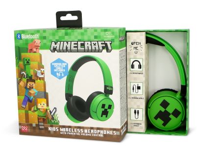 OTL Technologies Minecraft Creeper Kids Wireless Headphones