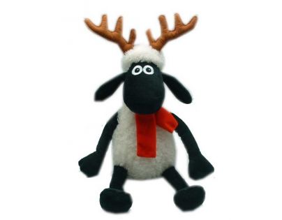 Ovečka Shaun s parohy a šálou 25 cm