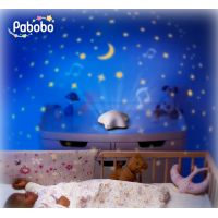 Pabobo Musical Star projektor bat Beige Hippo 5