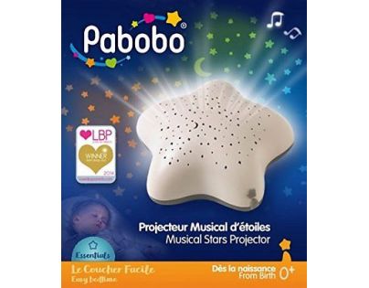 Pabobo Musical Star projektor bat Beige Hippo