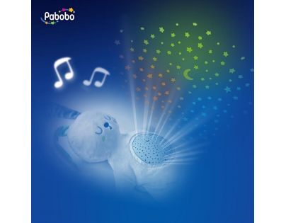 Pabobo musical Star projektor baterie Teddy Girl
