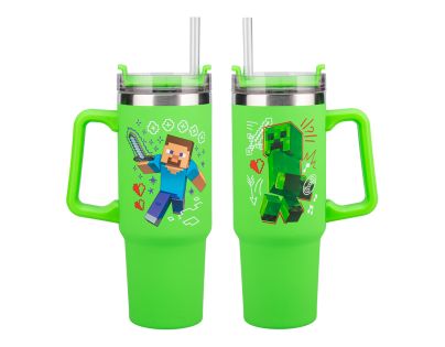 Paladone Minecraft cestovní hrnek s brčkem