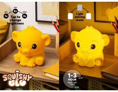 Paladone Simba světlo SquishyGlo silikonové - Poškozený obal