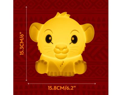Paladone Simba světlo SquishyGlo silikonové - Poškozený obal