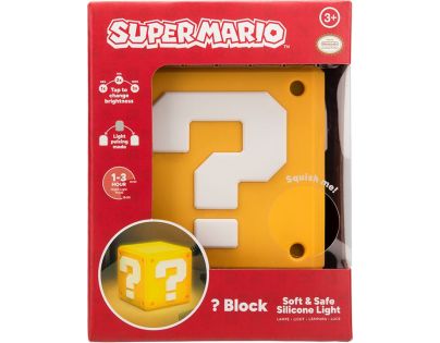 Paladone Super Mario Světlo SquishyGlo Question blok