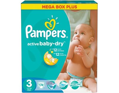 Pampers Active Baby 3 Midi 174ks