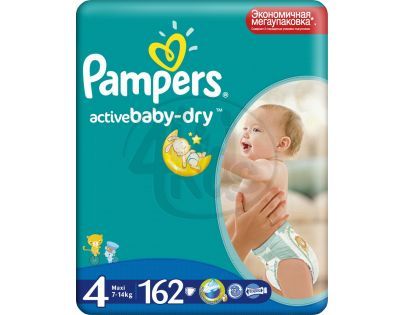 Pampers Active Baby 4 Maxi 162ks