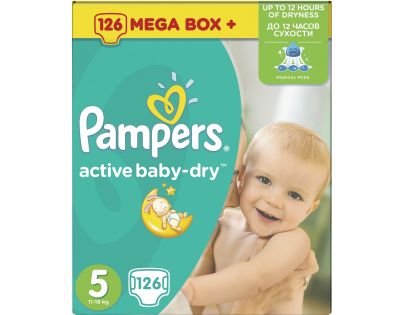 Pampers Active Baby 5 Junior 126ks