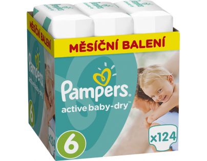 Pampers Active Baby Monthly Box S6 124ks
